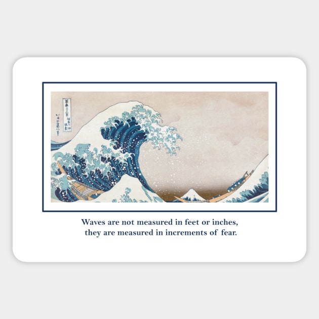 great wave off kanagawa. Sticker by Young at heart